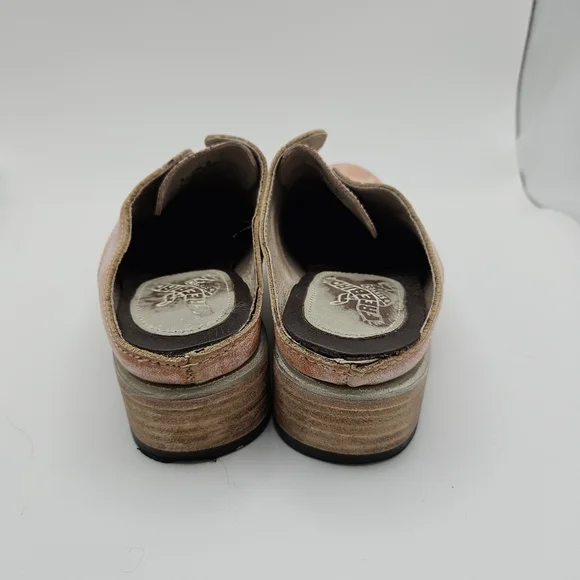 Freebird by Steven Malena loafer mule orange white python size 8 - Picture 4 of 12